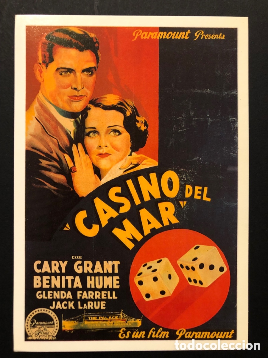 Cine: Tarjeta postal Cary grant casino del mar