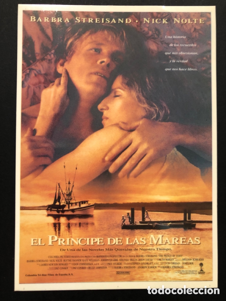 Cine: Tarjeta postal Barbra Streisand el principe de las mareas