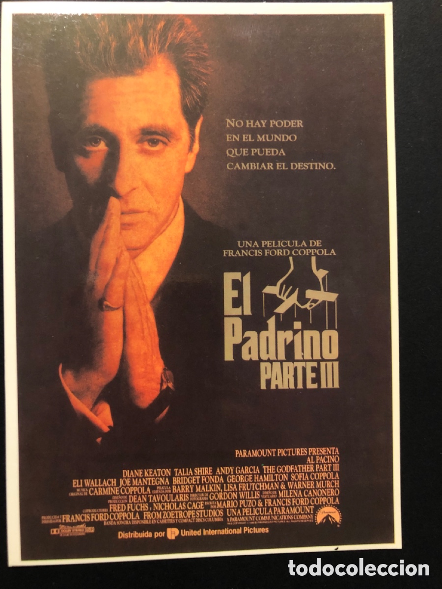 Cine: Tarjeta postal Al pacino el padrino III