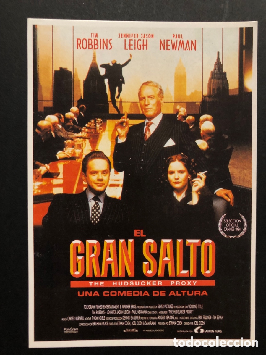 Cine: Tarjeta lauren films el gran asalto tim robbins paul newman