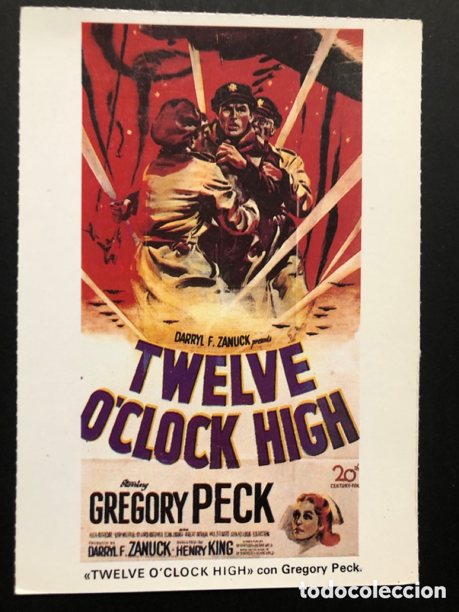 Cine: Tarjeta postal gregory peck