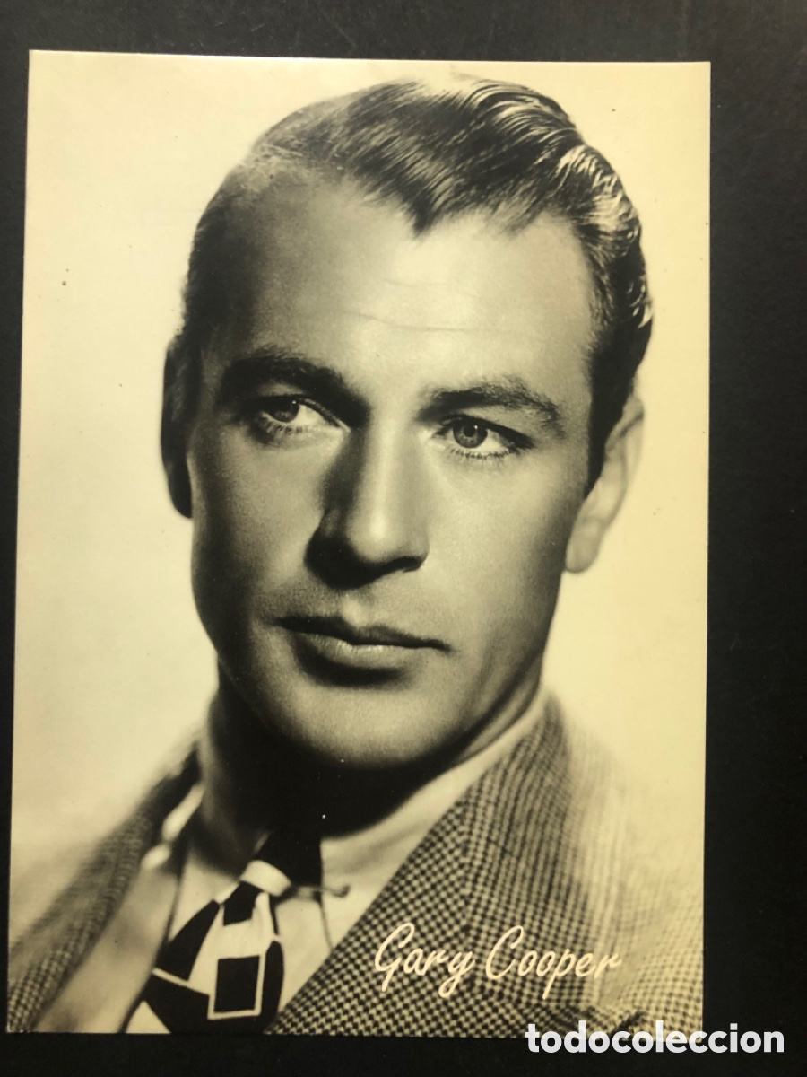 Cine: Tarjeta postal Gary Cooper