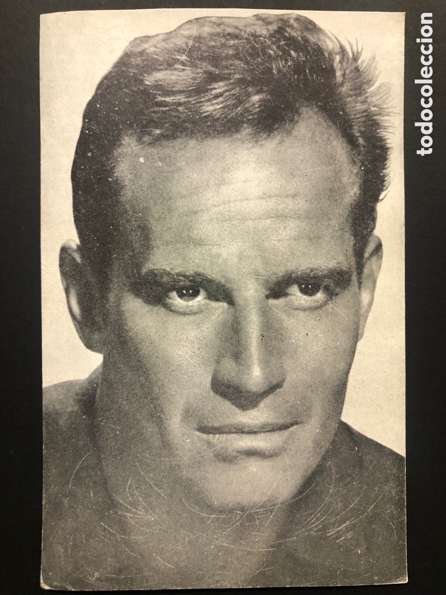 Cine: Tarjeta postal charlton heston