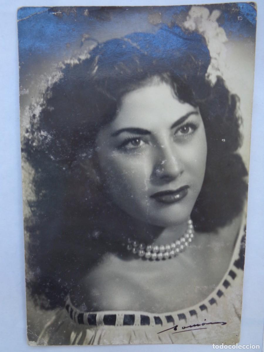 Cine: FOTO DE UNA ARTISTA LLAMADA MARY ( CE ) , DEDICADA Y FIRMADA . DE TOMAS, BARCELONA .. 11,5 X 17,5 CM