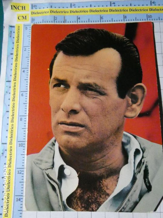 Cinema: POSTAL DE CINE TV PEL&Iacute;CULAS ACTORES ACTRICES. A&Ntilde;O 1966. ACTOR DAVID JANSSEN EL FUGITIVO. 50