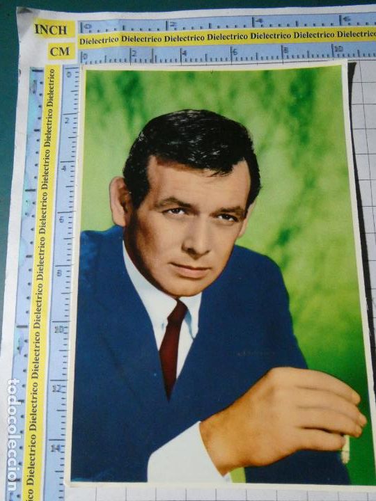 Cine: POSTAL DE CINE TV PEL&Iacute;CULAS ACTORES ACTRICES. A&Ntilde;O 1966. ACTOR DAVID JANSSEN SERIAL FUGITIVO. 61