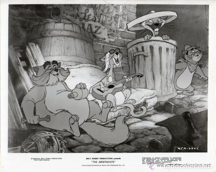 Cine: Fotograf&iacute;a Original The Aristocats Los Aristogatos Walt Disney 1970 Impreso En U.S.A.