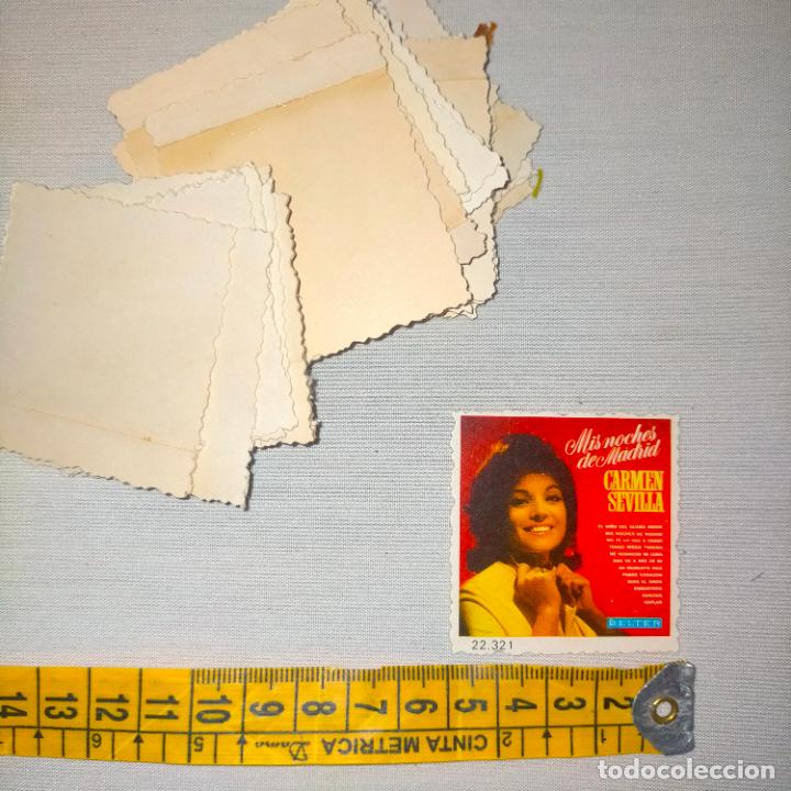 Cine: carton troquelado - musica - cantante grupo - carmen sevilla