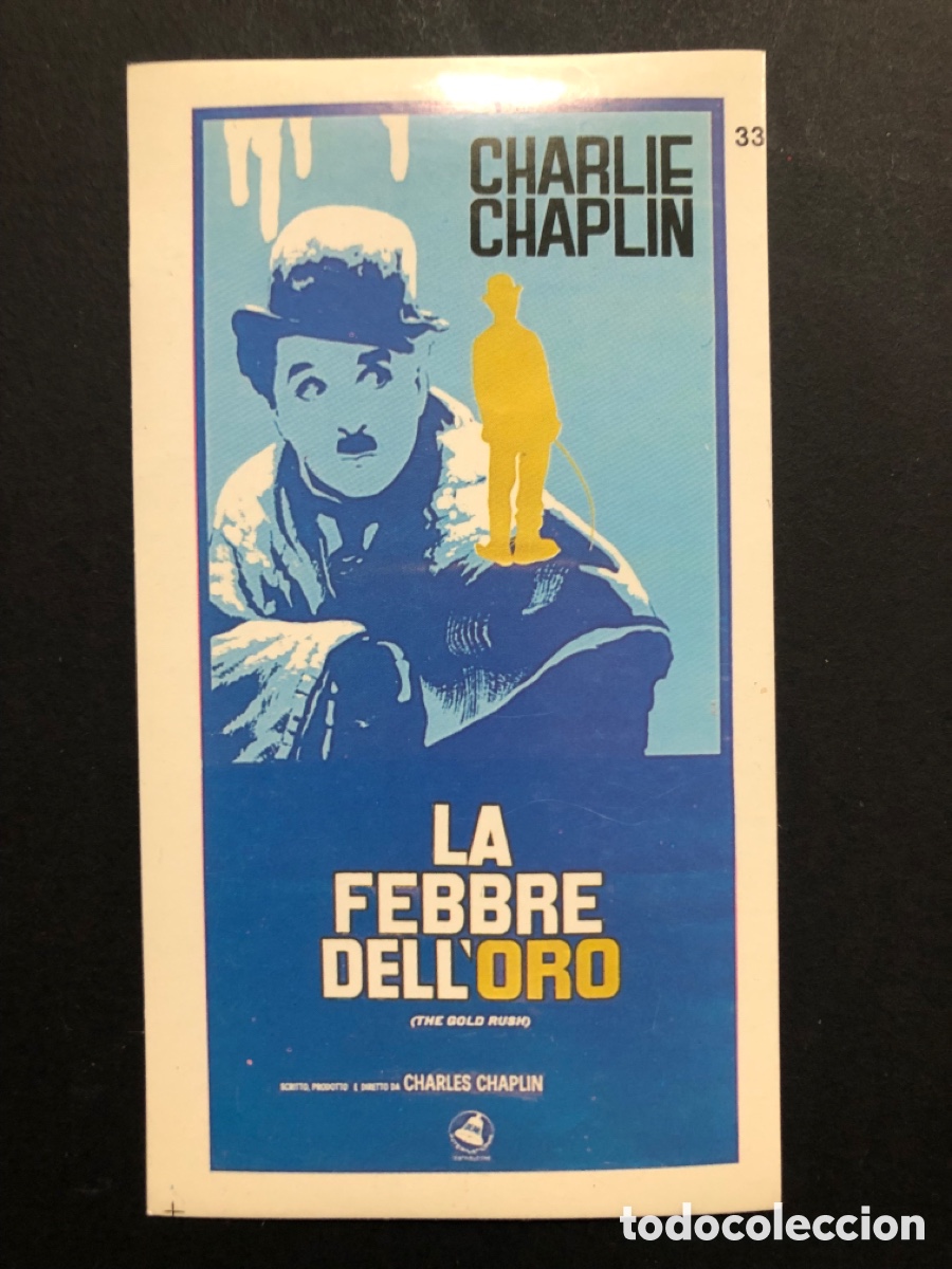 Cine: Adhesivo charlie chaplin la fiebre del oro