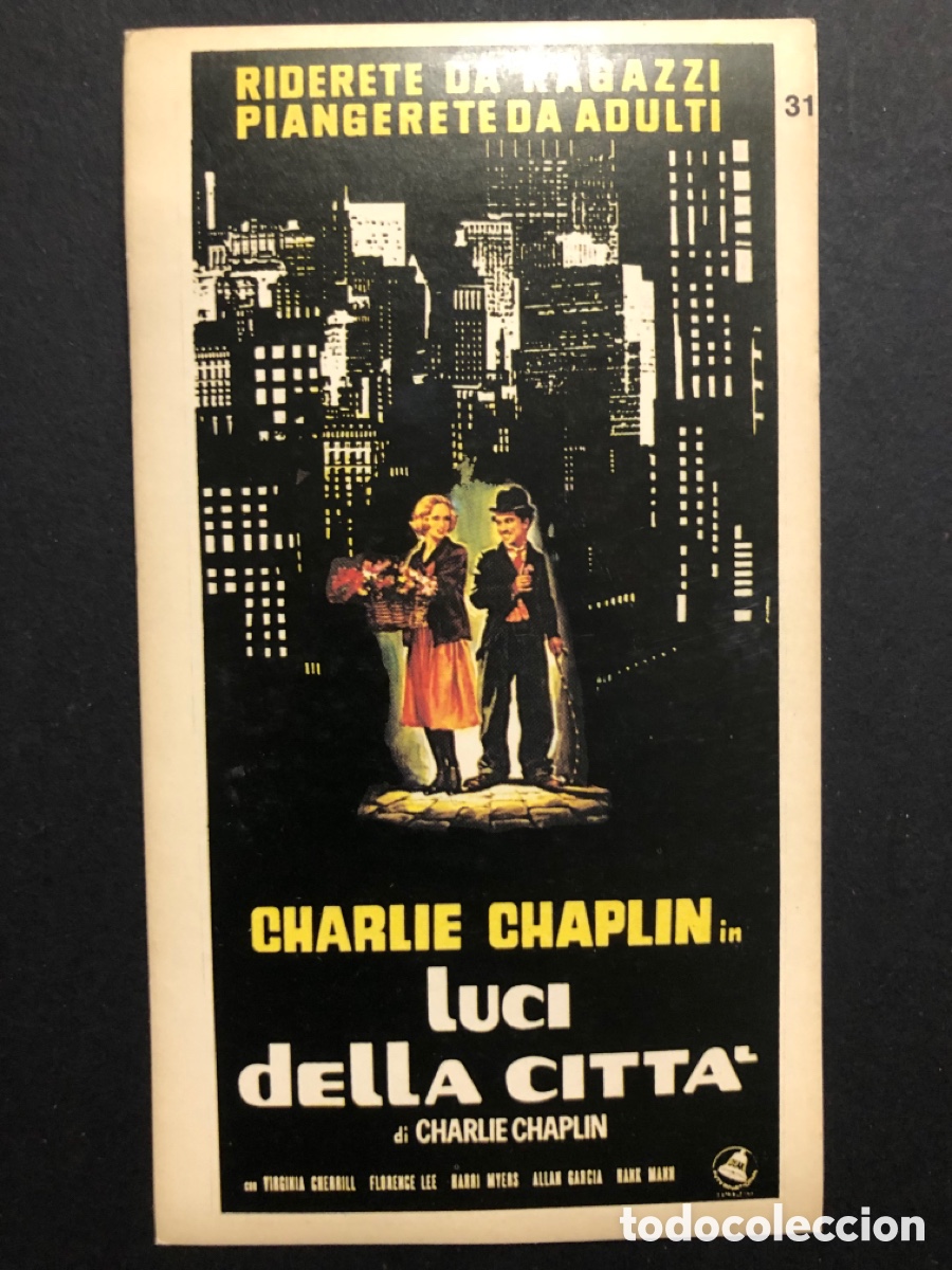 Cine: Adhesivo charlie chaplin Luces de la ciudad