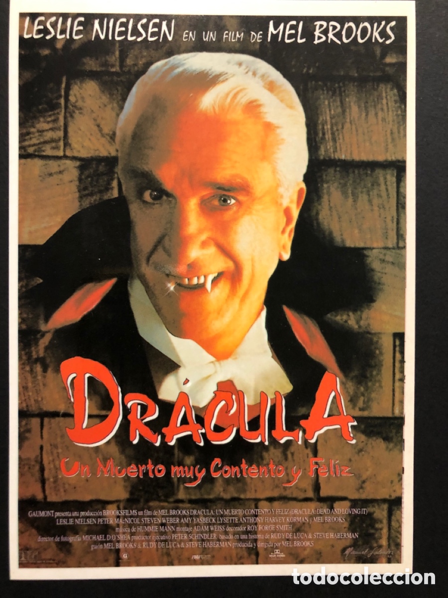 Cine: Tarjeta postal leslie nielsen dracula