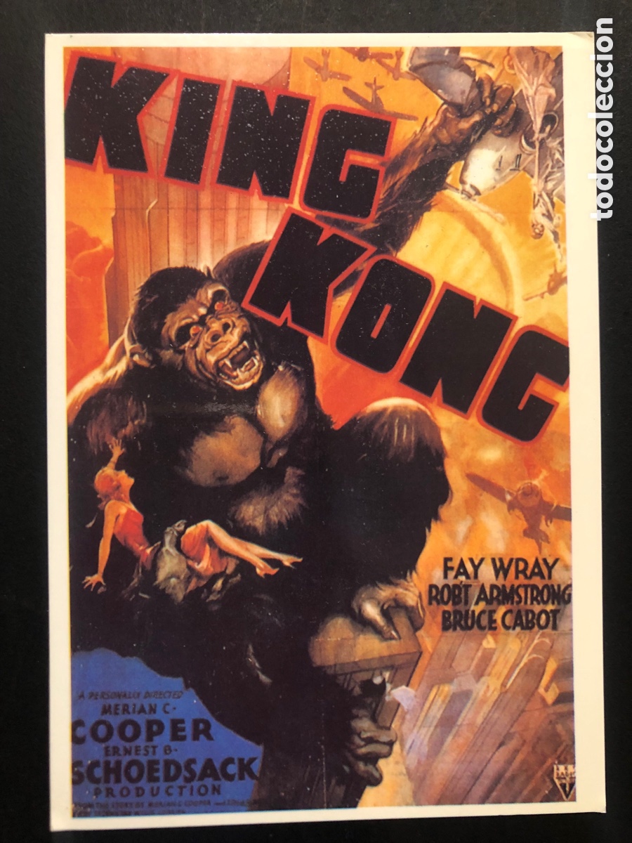 Cine: Tarjeta postal king kong fay wray