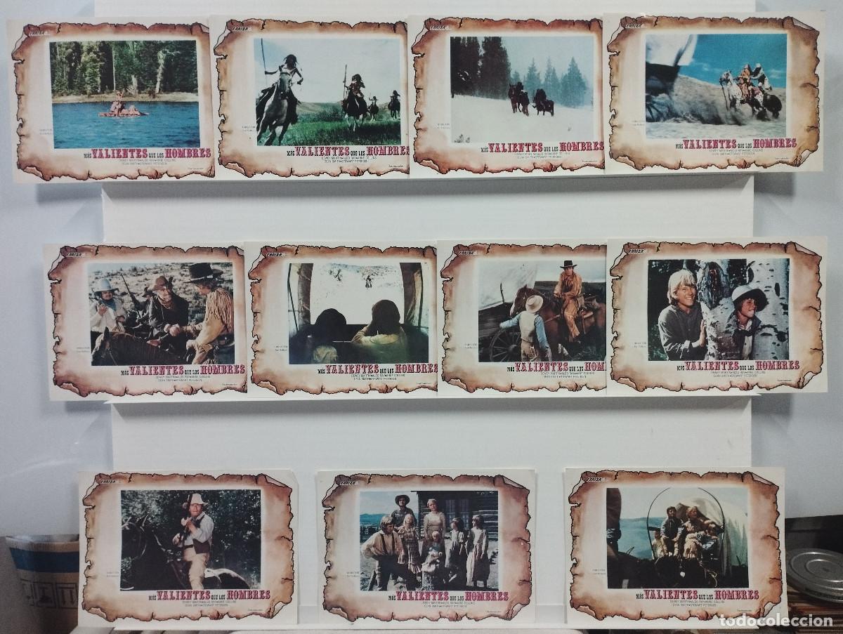 Cinema: M&aacute;s valientes que los hombres. Dewey Martin, Aldo Ray, Anne Collings. 11 FOTOCROMOS