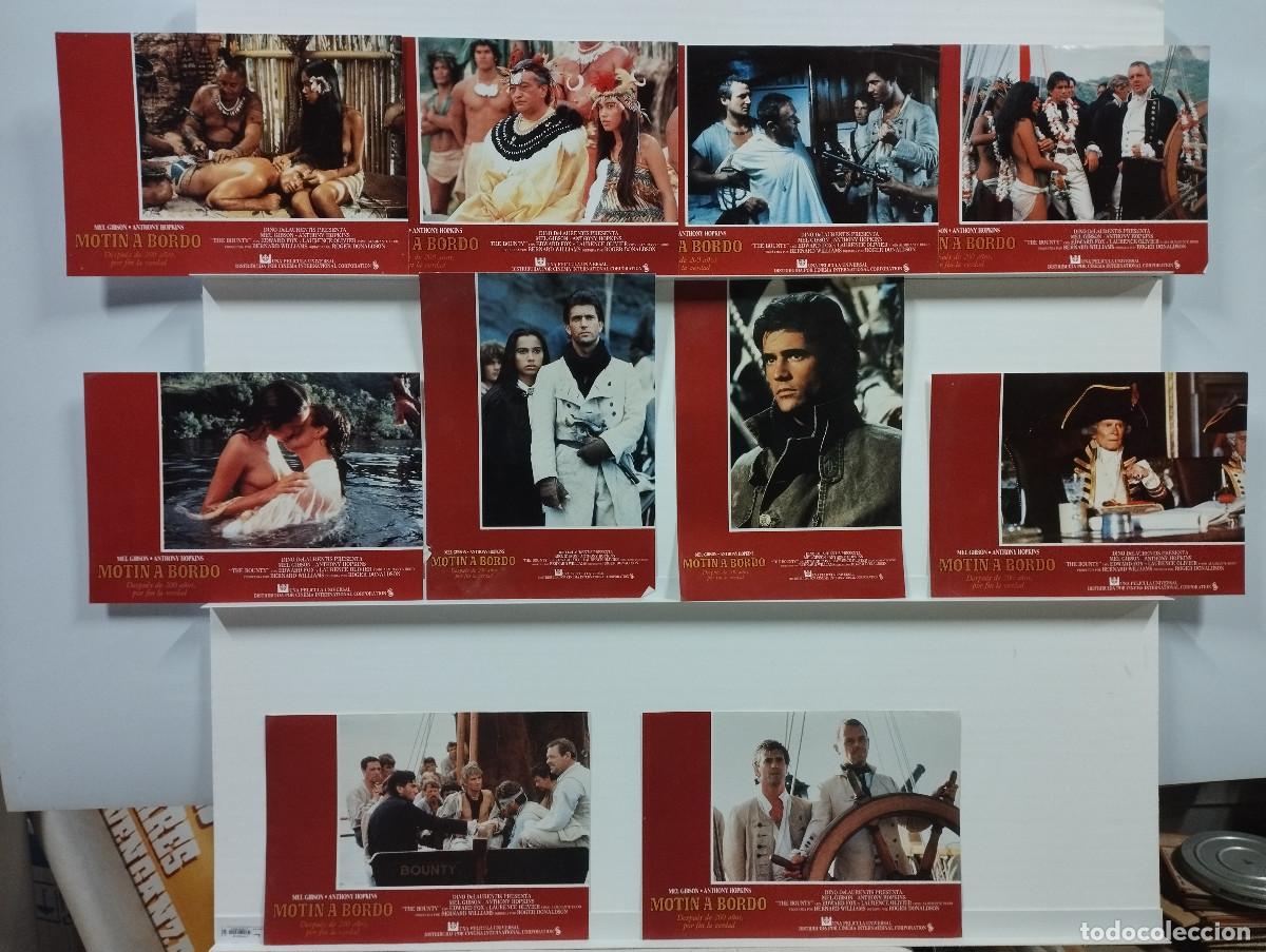 Cine: MOTIN A BORDO MEL GIBSON ANTHONY HOPKINS. 10 FOTOCROMOS