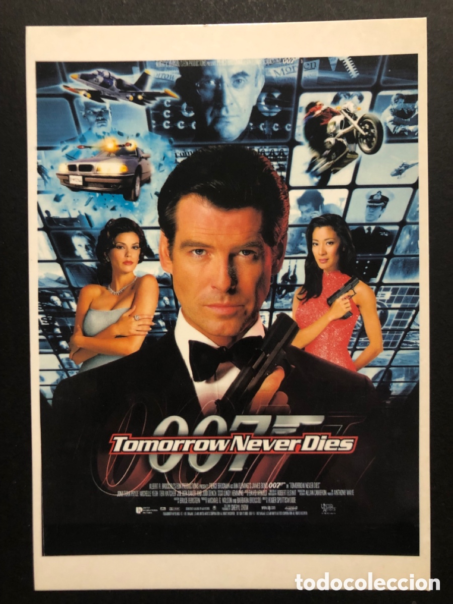 Cine: Tarjeta postal pierce brosnan el ma&ntilde;ana nunca muere 007 james bond
