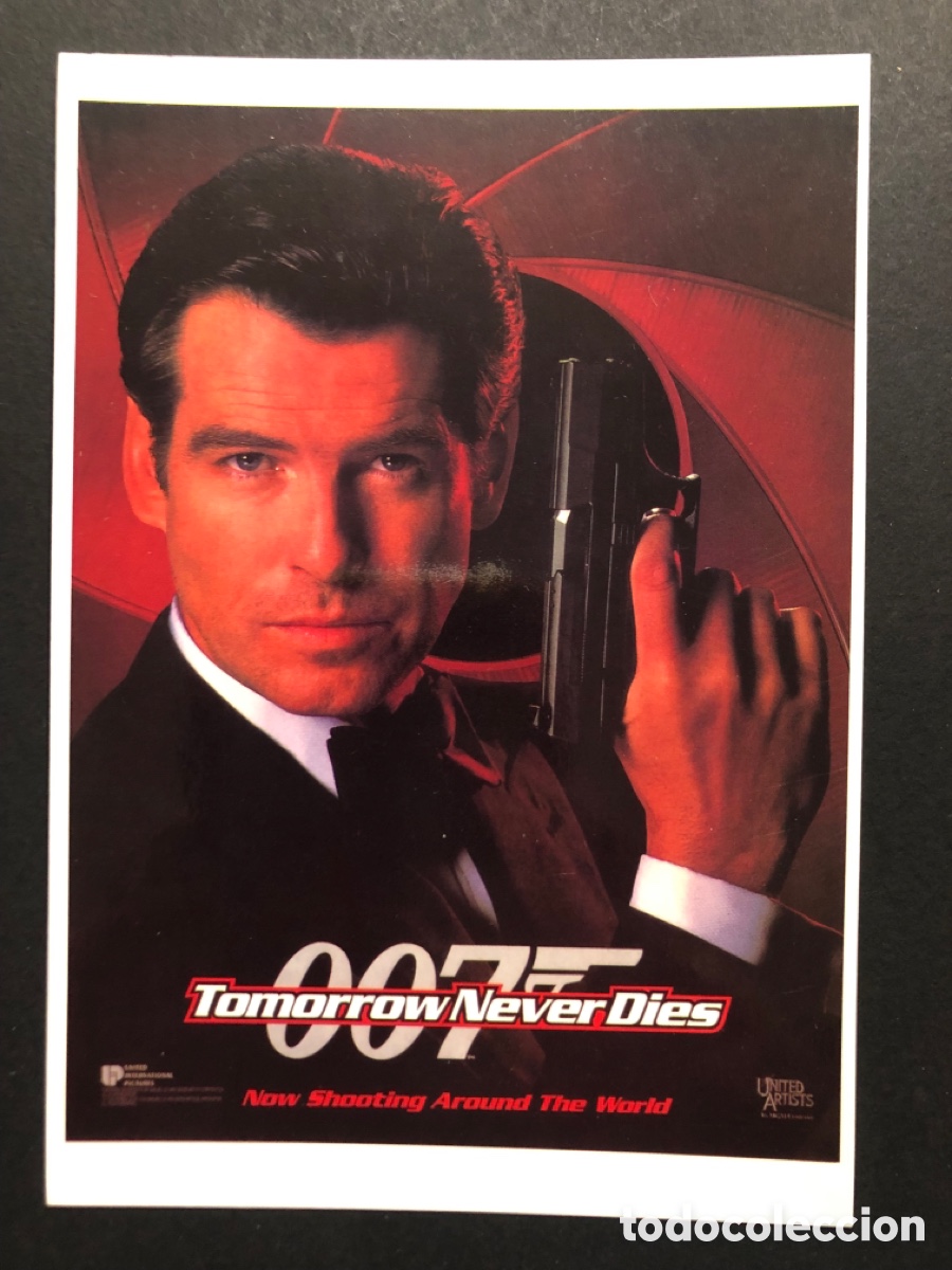 Cine: Tarjeta postal pierce brosnan el ma&ntilde;ana nunca muere 007 james bond