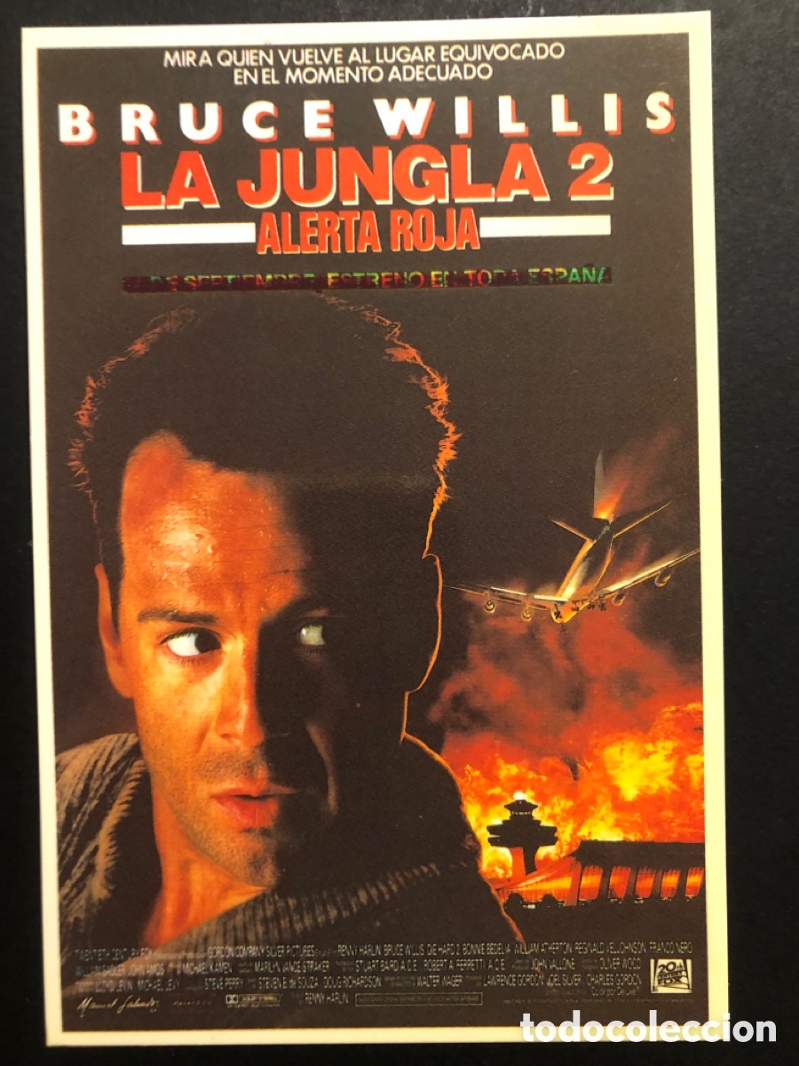 Cine: Tarjeta postal Greta garbo bruce willis la jungla 2