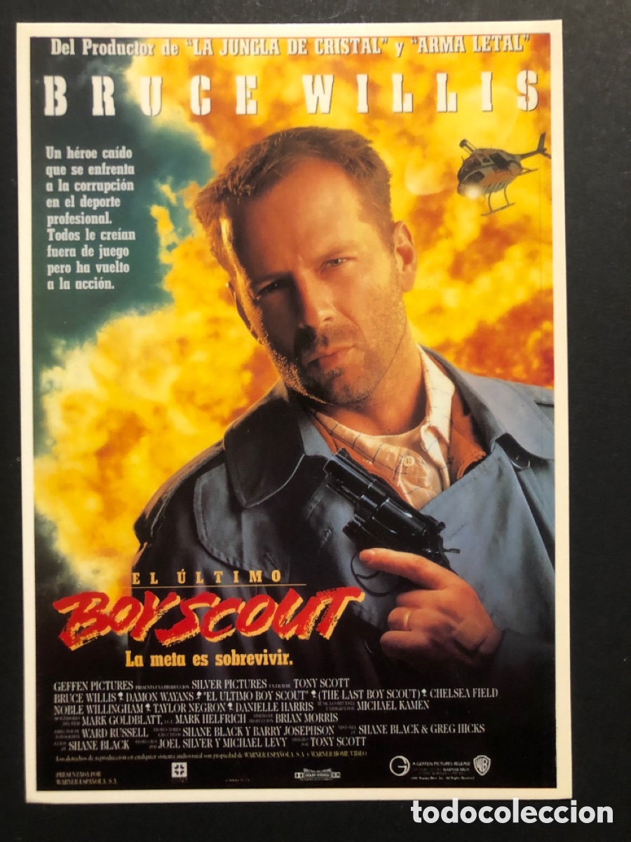 Cine: Tarjeta postal Greta garbo bruce willis el &uacute;ltimo boyscout