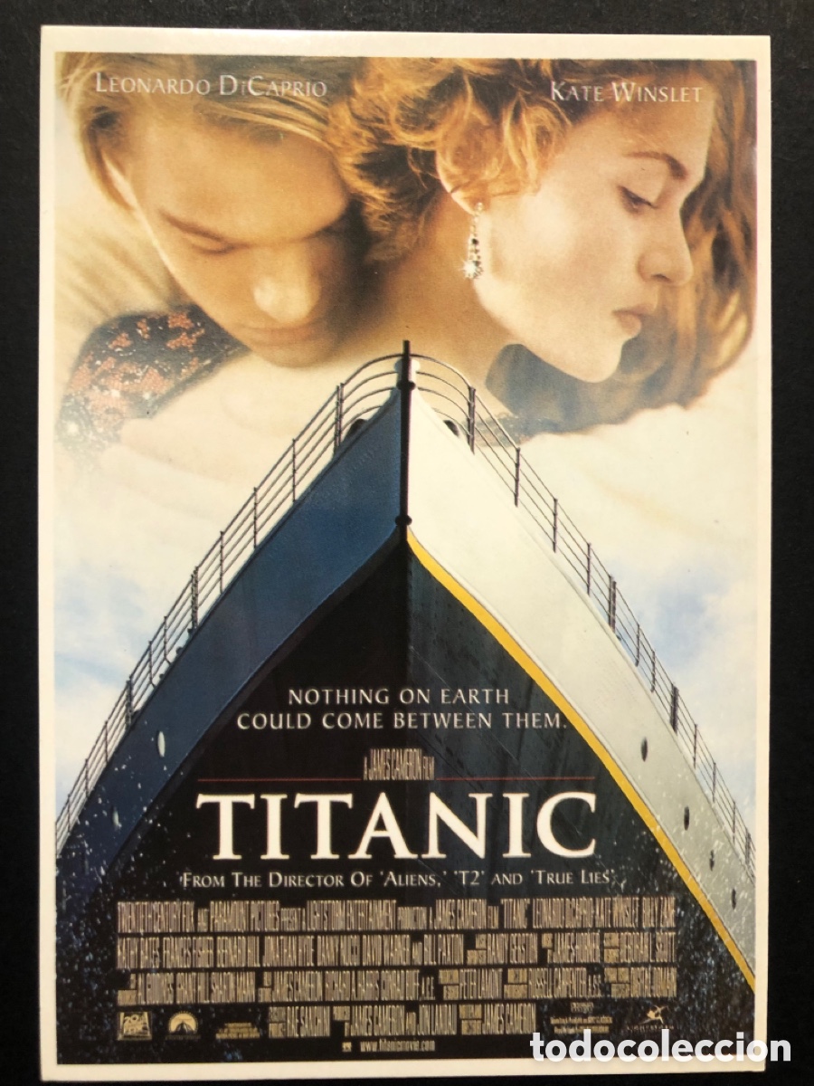 Cine: Tarjeta postal leonardo Dicaprio titanic