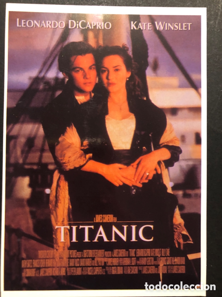 Cine: Tarjeta postal leonardo Dicaprio titanic