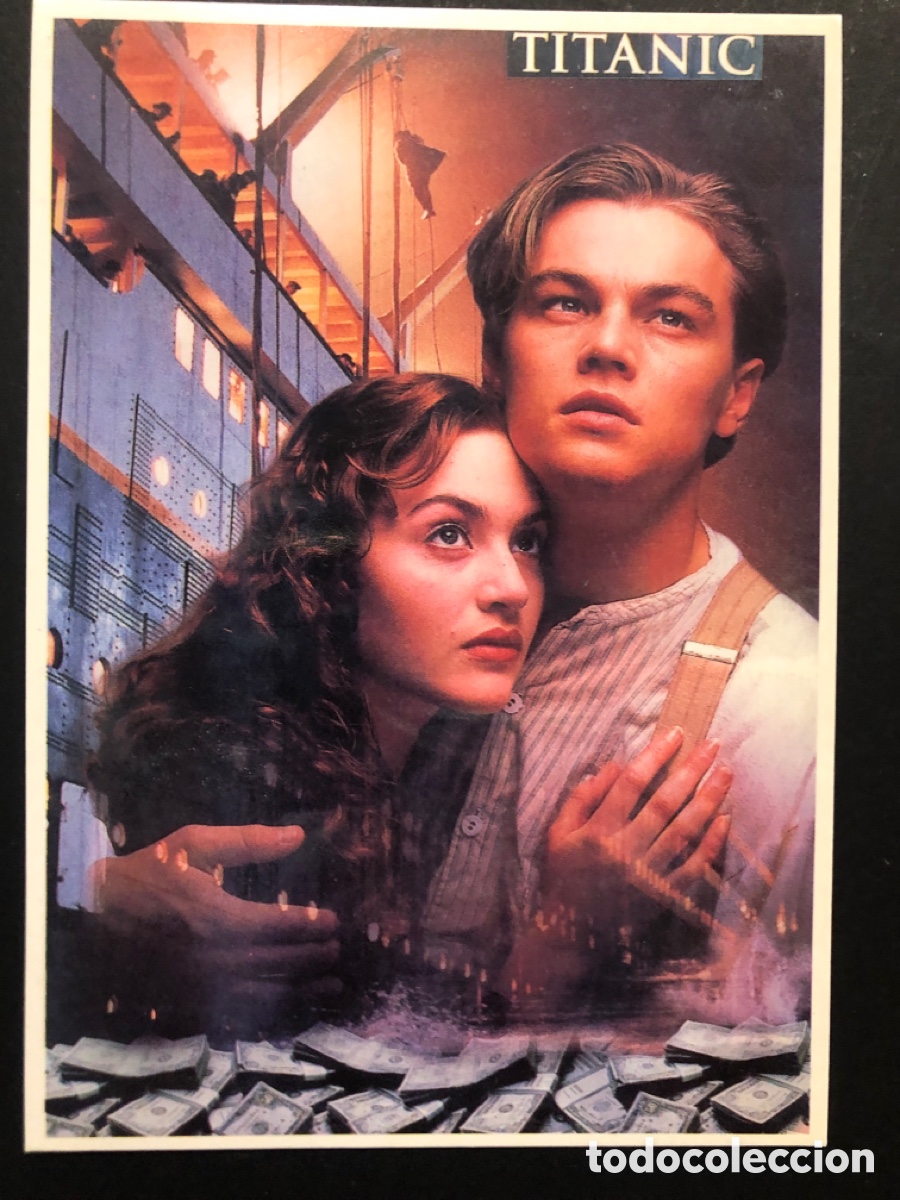 Cine: Tarjeta postal leonardo Dicaprio titanic
