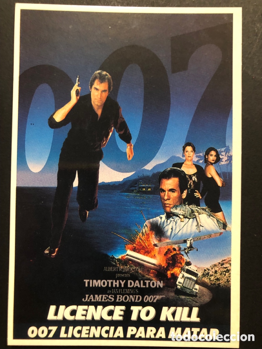 Cine: Tarjeta postal timothy dalton james Bond 007 licencia para matar