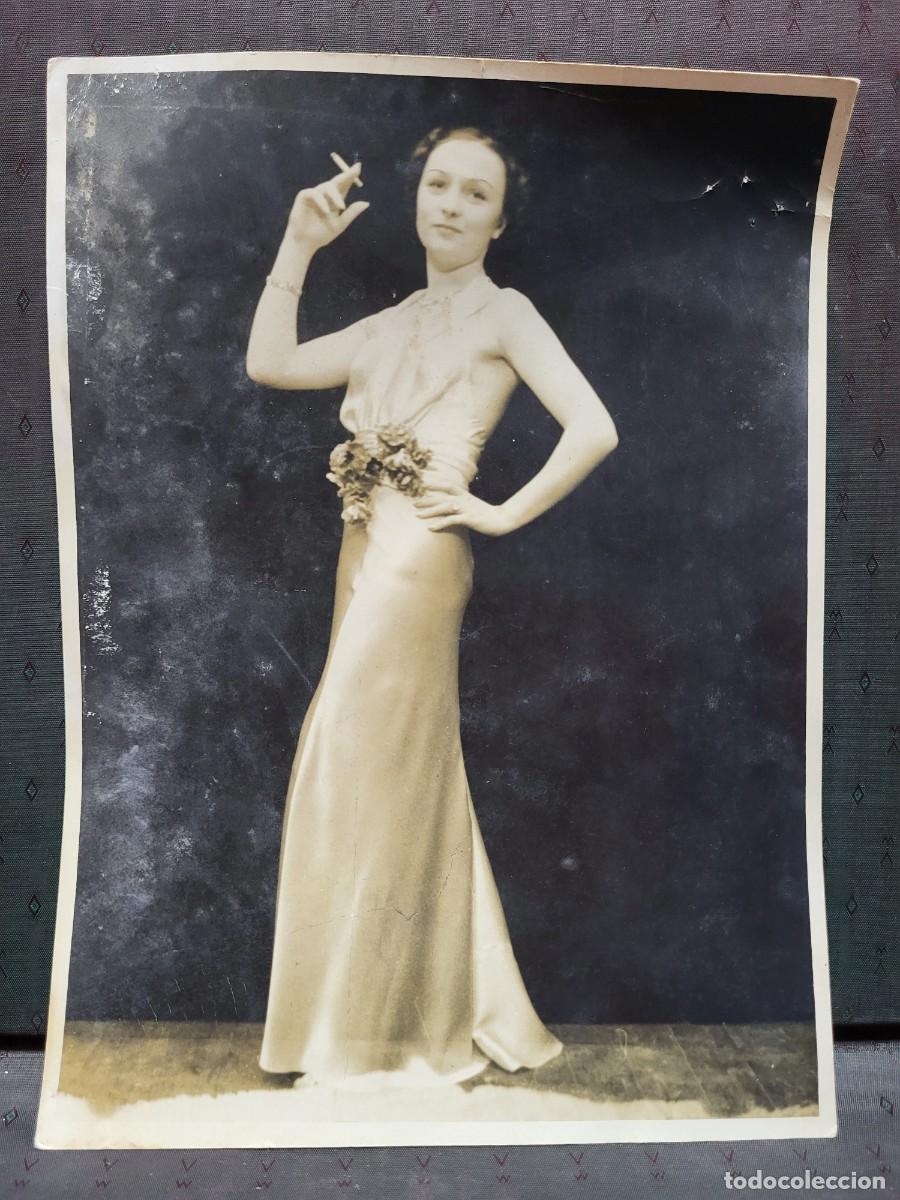 Kino: ANTIGUA FOTOGRAFIA ACTRIZ CINE CANTANTE SIN IDENTIFICAR 1938