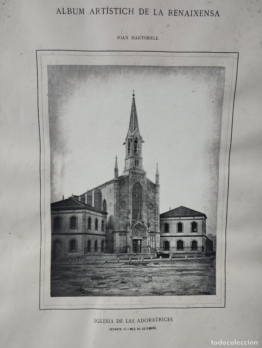 Cine: ALBUM ARTISTICH DE LA RENAIXENSA JOAN MARTORELL IGLESIA DE LAS ADORATRICES BARCELONA
