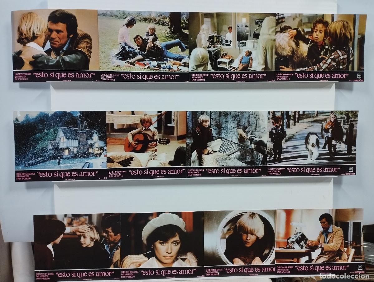 Kino: ESTO SI QUE ES AMOR. CHRISTOPHER GEORGE, GAY HAMILTON. 12 FOTOCROMOS