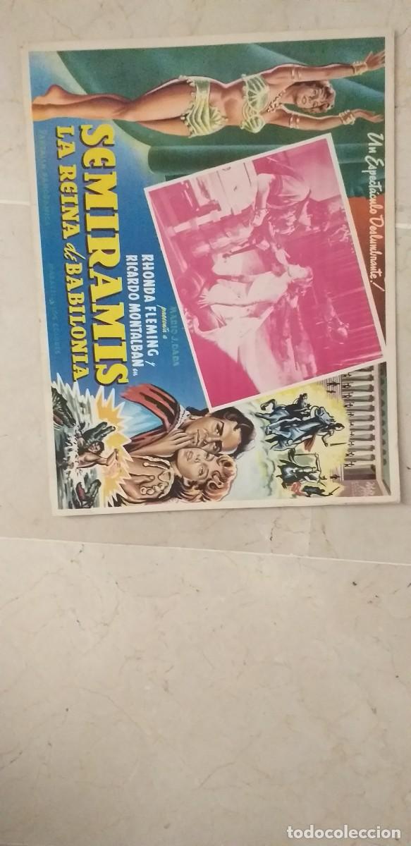 Cin&eacute;ma: SEMIRAMIS LA REINA DE BABILONIA RICARDO MONTALBAN LOBBY CARD ORIGINAL