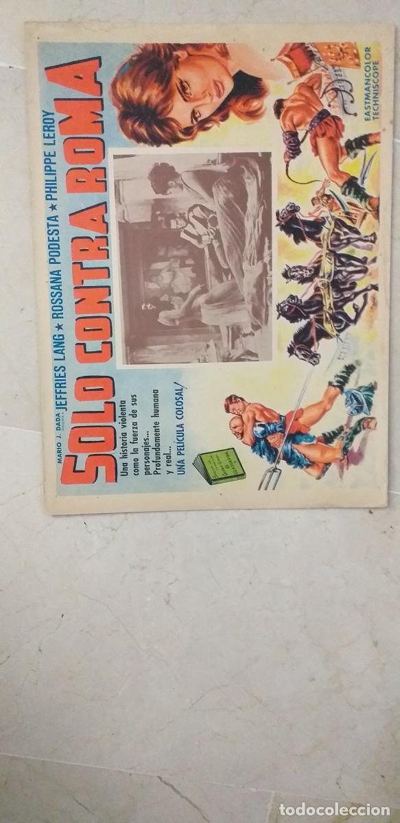 Cin&eacute;ma: SOLO CONTRA ROMA ROSSANA PODESTA JEFFRIES LANG LOBBY CARD ORIGINAL