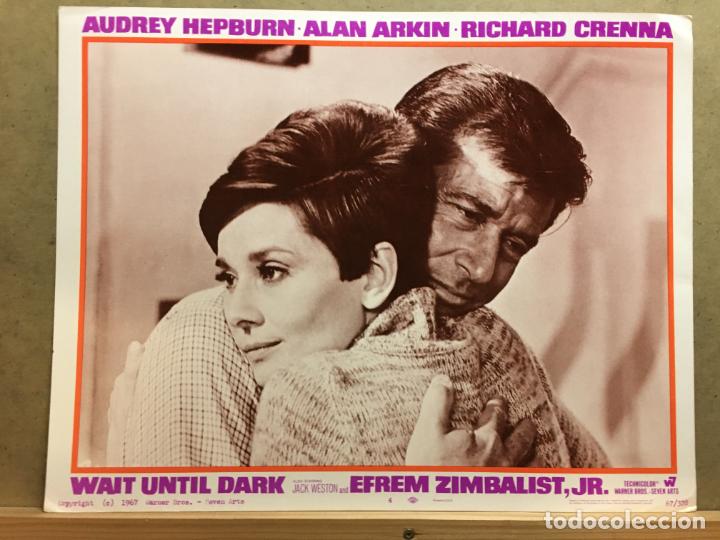 Cine: LB77D SOLA EN LA OSCURIDAD AUDREY HEPBURN LOBBY CARD ORIGINAL AMERICANO