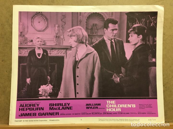Cine: LB84D LA CALUMNIA SHIRLEY MACLAINE AUDREY HEPBURN LOBBY CARD ORIGINAL AMERICANO