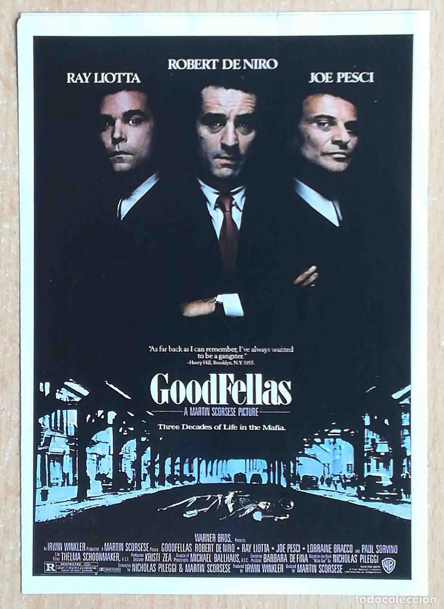 Cine: Uno de los nuestros. M. Scorsese, 1990 (Ray Liotta, Robert De Niro) Programa de mano revista Acci&oacute;n