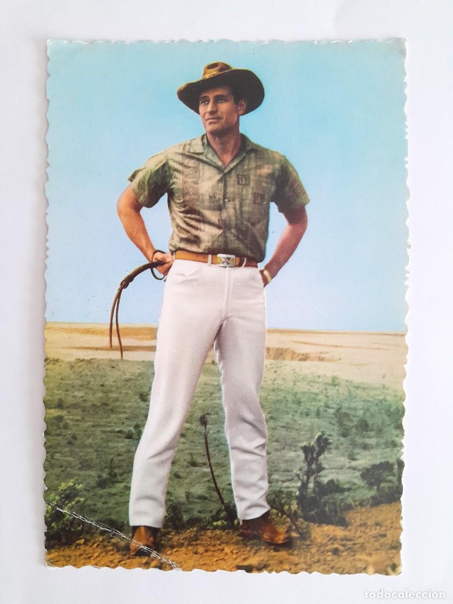 Cine: ANTIGUA POSTAL CINE CHARLTON HESTON RV 2132