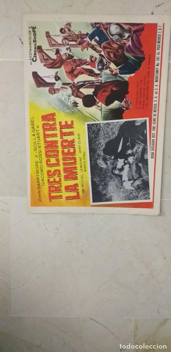 Cin&eacute;ma: TRES CONTRA LA MUERTE JOHN BARRYMORE LOBBY CARD ORIGINAL