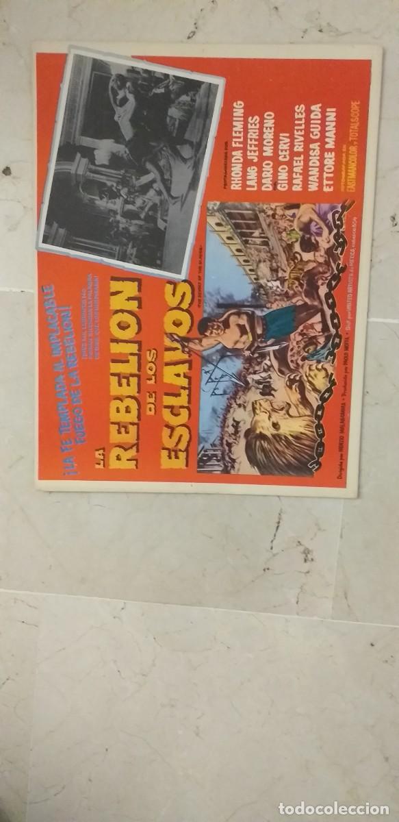 Cinema: LA REBELION DE LOS ESCLAVOS RHONDA FLEMING LOBBY CARD ORIGINAL
