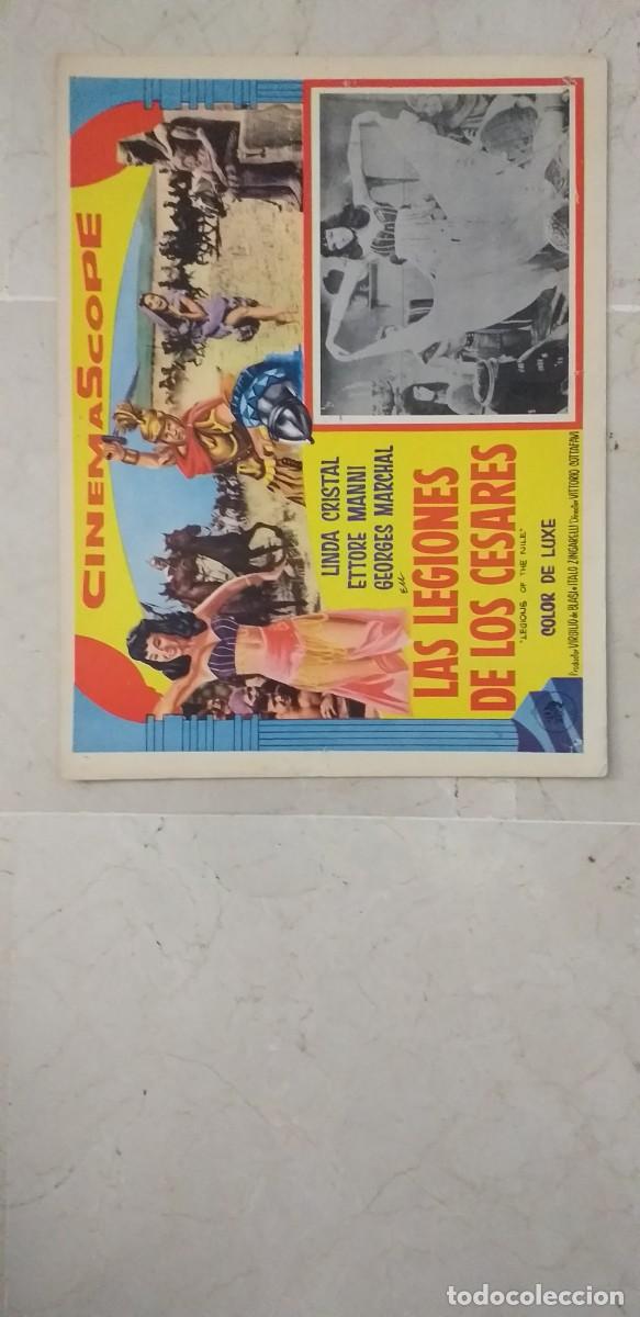 Cinema: LAS LEGIONES DE LOS CESARES LINDA CRISTAL ETTORE MANNI LOBBY CARD ORIGINAL