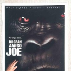 Cine: MI GRAN AMIGO JOE. RON UNDERWOOD 1998 (BILL PAXTON, CHARLIZE THERON) PROGRAMA DE MANO GRAN CINEMA