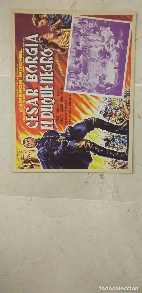 Cine: CESAR BORGIA EL DUQUE NEGRO CAMERON MITCHEL LOBBY CARD ORIGINAL