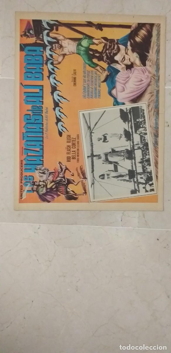 Cine: LAS HAZA&Ntilde;AS DE ALI BABA ROD FLASH BELLA CORTEZ LOBBY CARD ORIGINAL