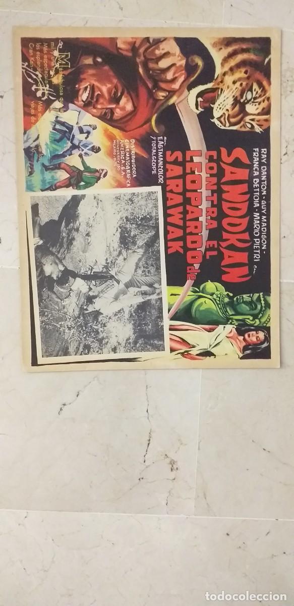 Cine: SANDOKAN CONTRA EL LEOPARDO DE SARAWAK RAY DANTON GUY MADISON LOBBY CARD ORIGINAL