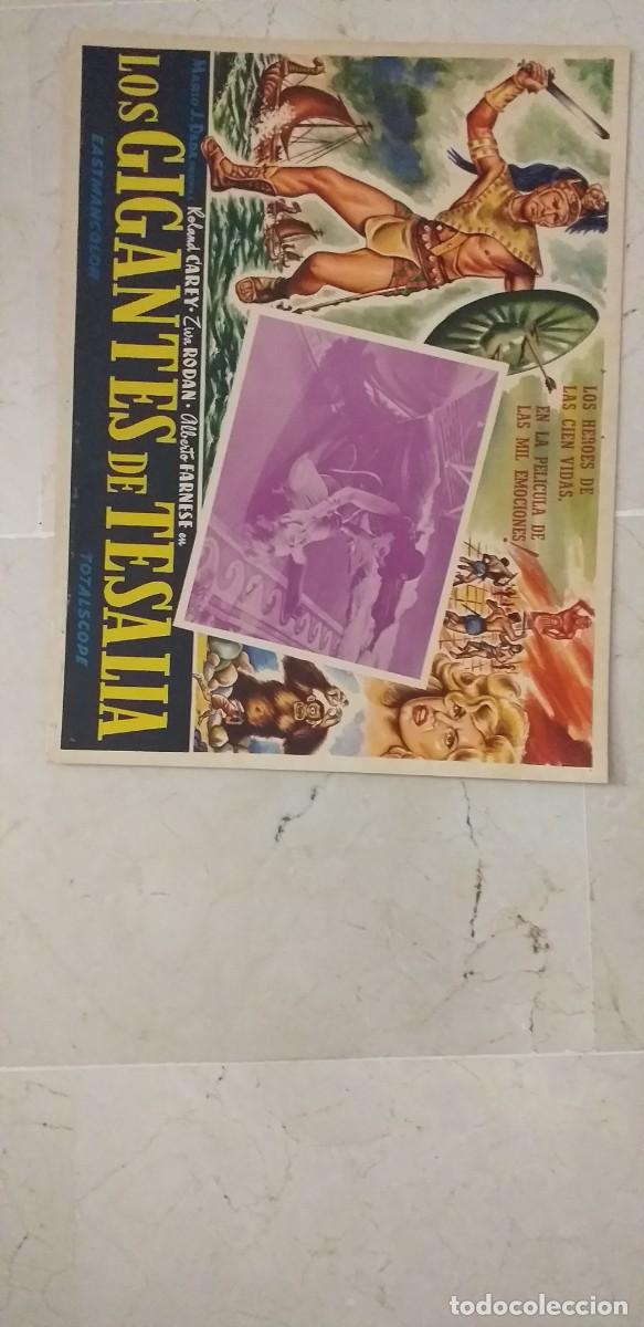 Cine: LOS GIGANTES DE TESALIA ROLAND CAREY LOBBY CARD ORIGINAL