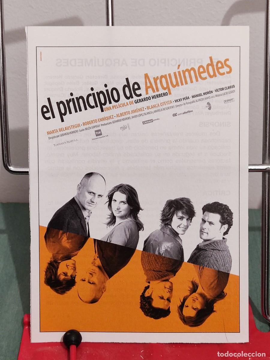Cinema: El principio de Arquimedes . Ficha revista Accion cine