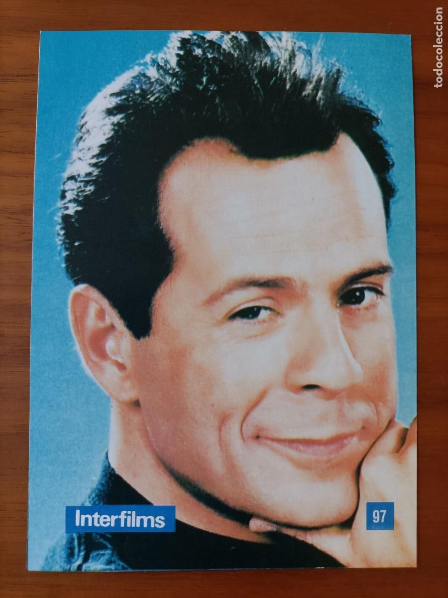 Cine: POSTAL. FOTO. DE BRUCE WILLIS, CON TODOS SUS DATOS Y FILMOGRAF&Iacute;A COMPLETA.