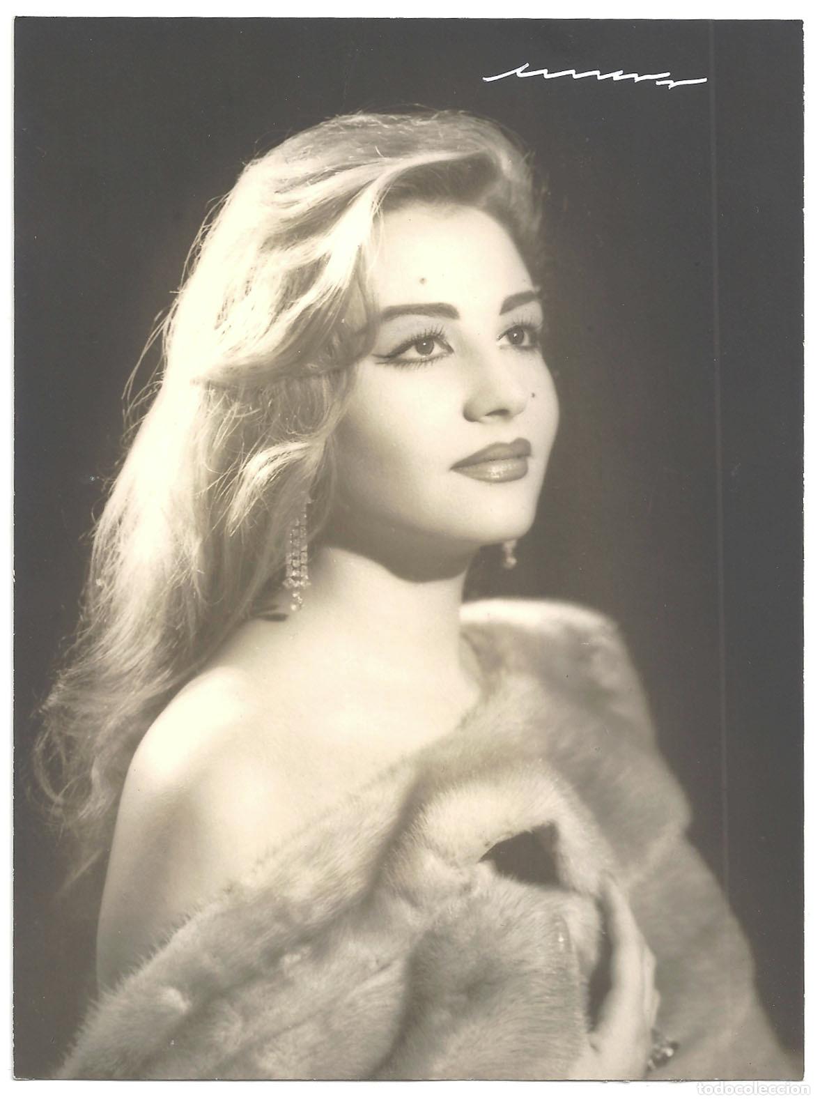 Cine: FJC 0369 MARIA LUZ GALICIA FOTO B/N ORIGINAL ESPA&Ntilde;OLA