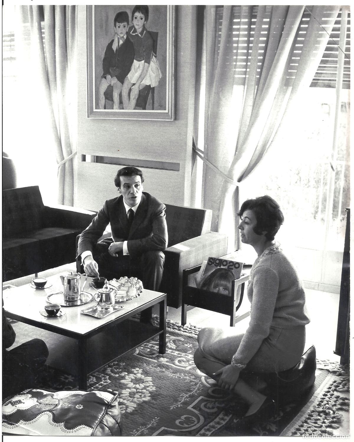 Cine: FJC 0383 FRANCISCO RABAL CARMEN BALAGUER FOTO B/N ORIGINAL ESPA&Ntilde;OLA FOTOGRAFO CESAR LUCAS