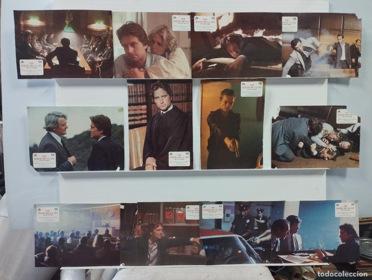 Cin&eacute;ma: LOS JUECES DE LA LEY. MICHAEL DOUGLAS, HAL HOLBROOK Y YAPHET KOTTO. 12 FOTOCROMOS