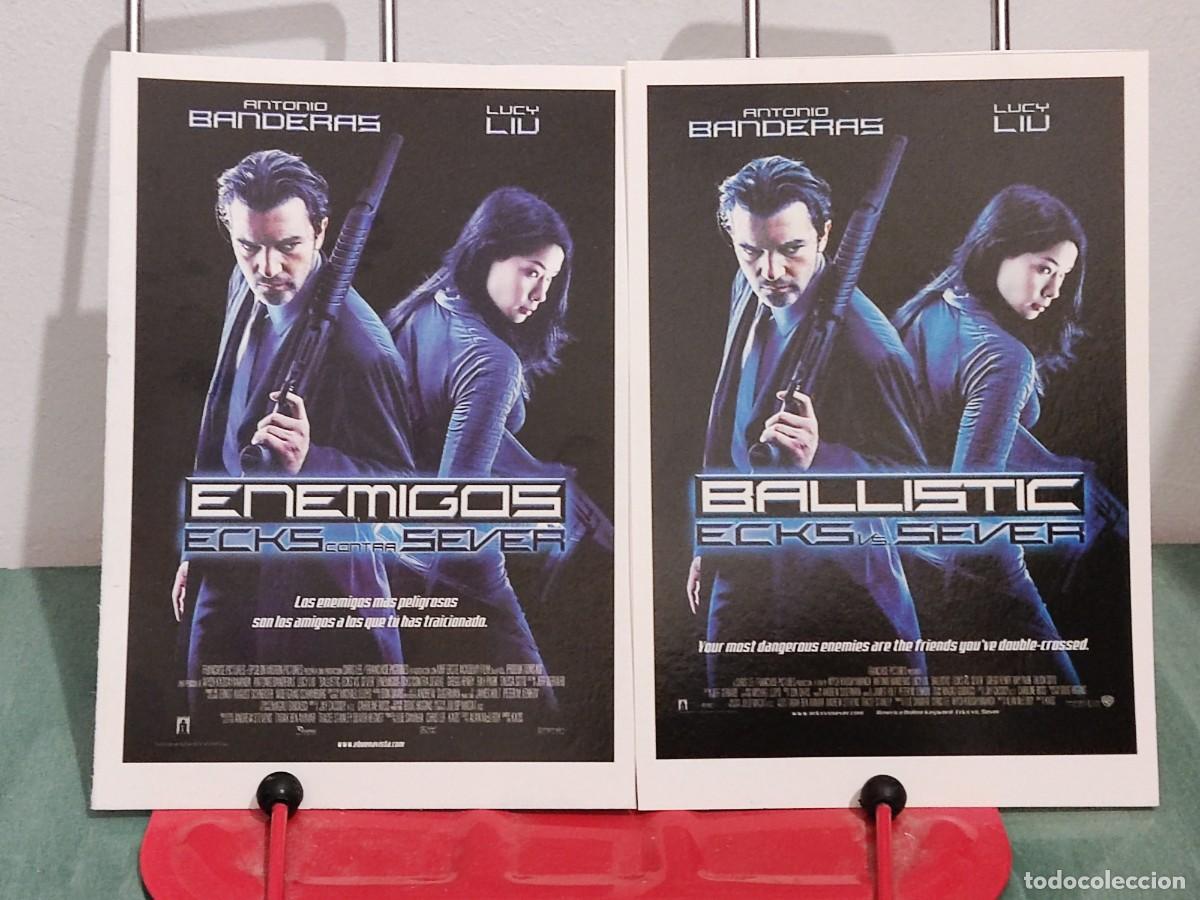 Cinema: Enemigos Ecks contra Sever (Ballistic Ecks vs Sever) . 2 Fichas revista Accion cine