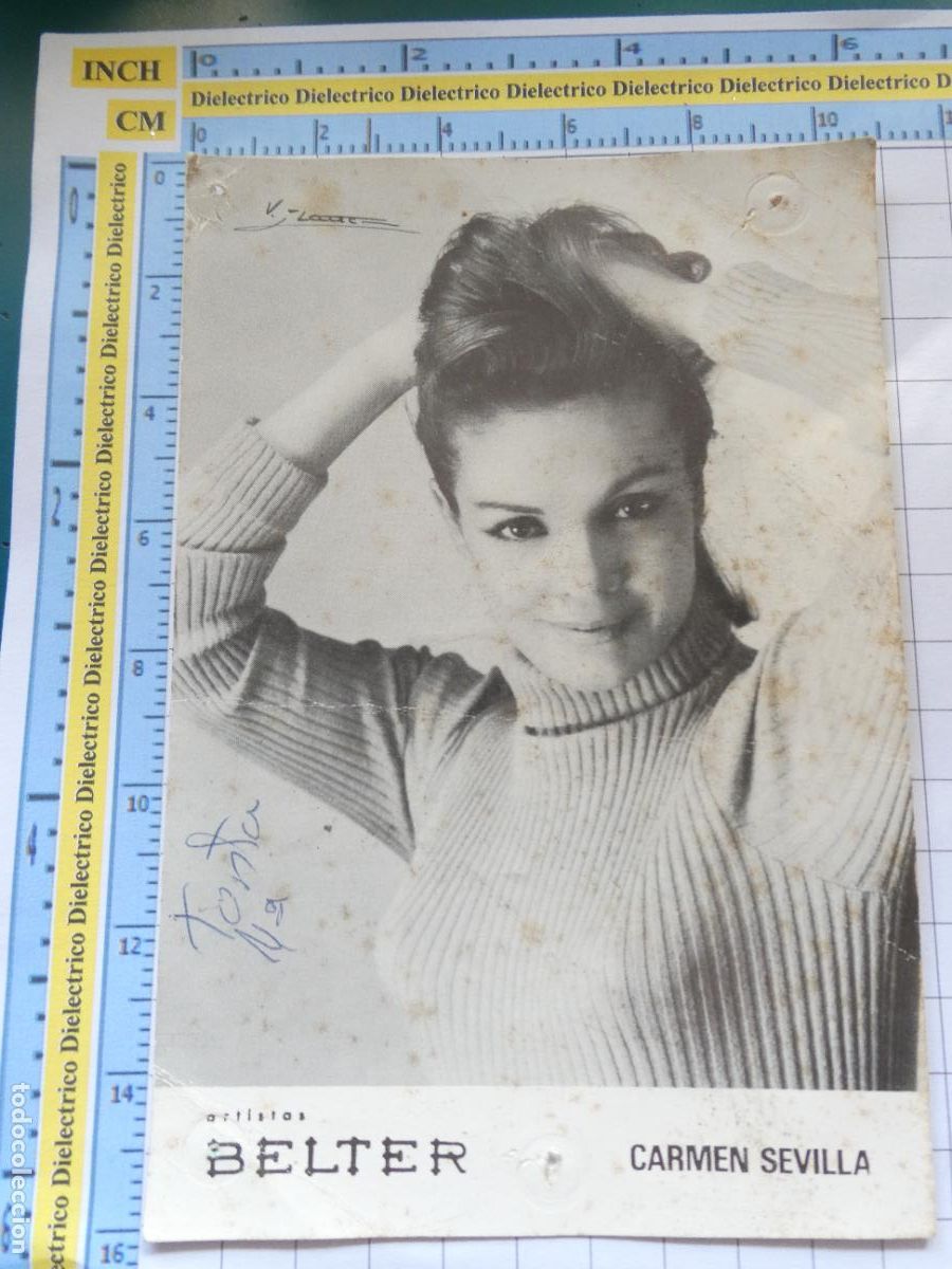 Cine: POSTAL DE ARTISTAS ACTRICES CANTANTES. CARMEN SEVILLA BELTER. 1287